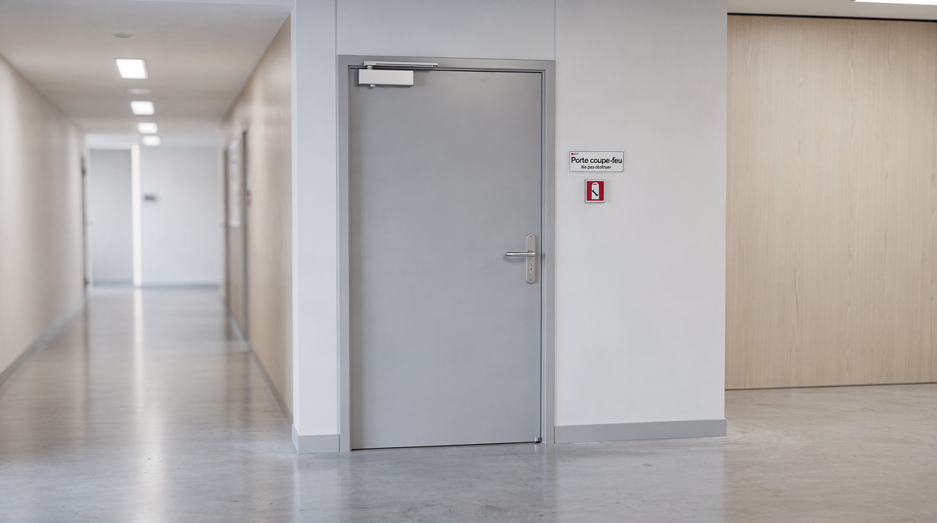 Sécurité incendie et réglementation porte coupe-feu immeuble : le guide complet